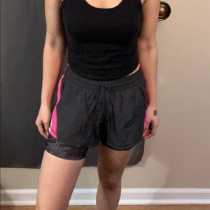 Champion running shorts with built in spandex